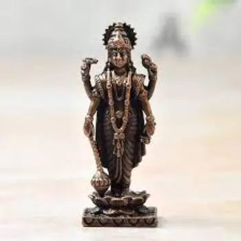Copper Vishnu Idol